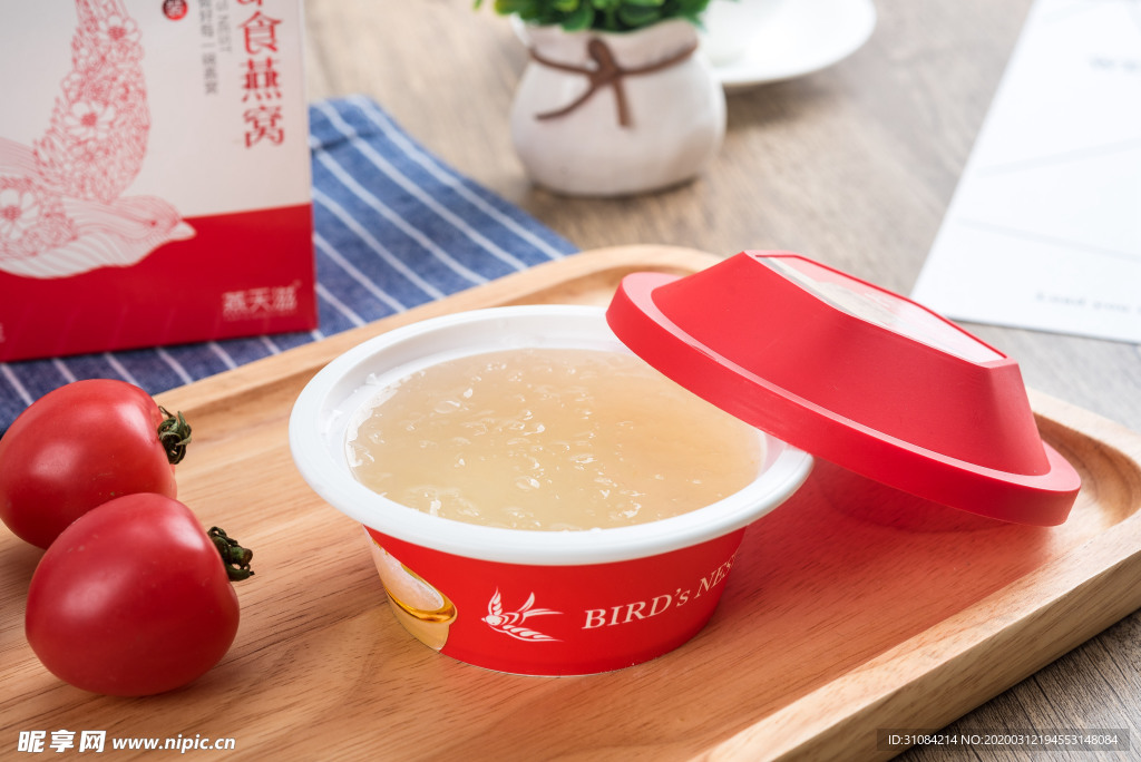 燕天滋开碗即食燕窝红碗照片