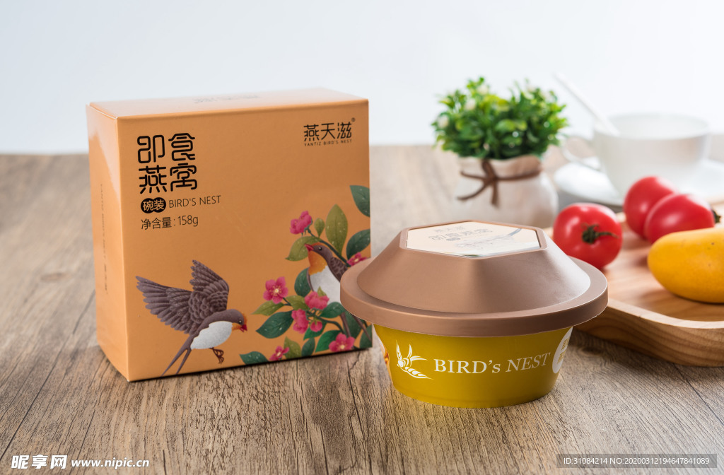 燕天滋开碗即食燕窝金碗照片