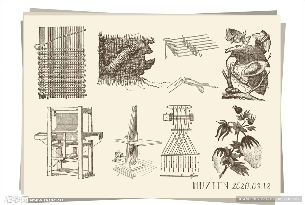 9款入棉花织物工业图纸