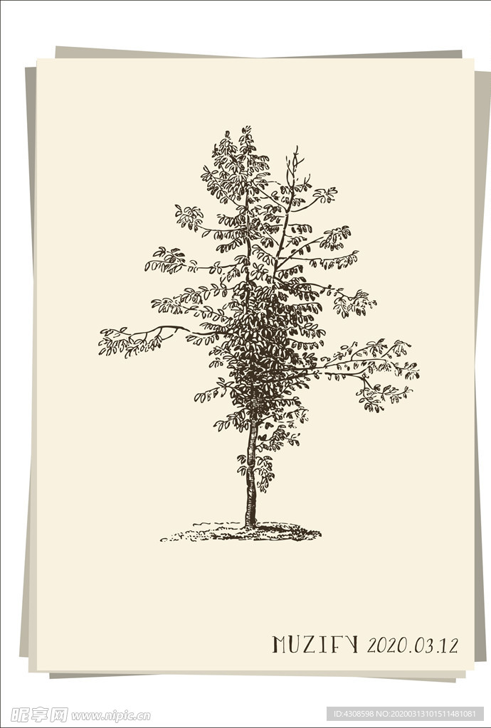 树 手绘稿