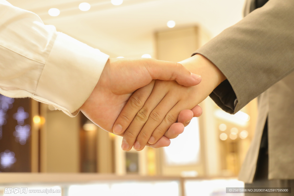 握手礼仪沟通行为图片