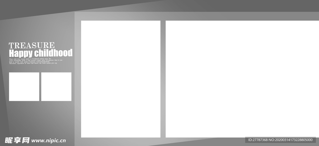 儿童写真摄影模板图片