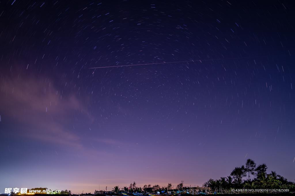 夜晚的星空