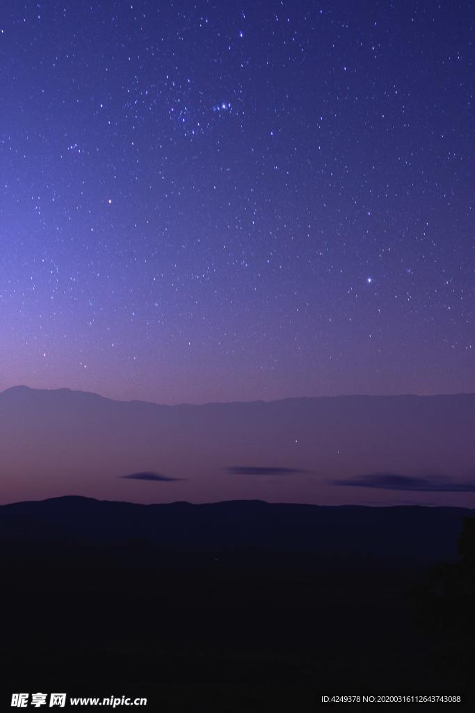 夜晚的星空