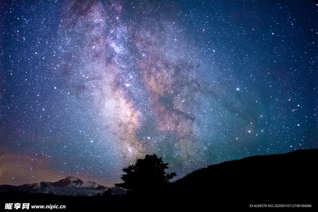 夜晚的星空