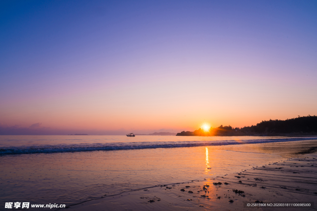彩霞日出夕阳火烧云图片