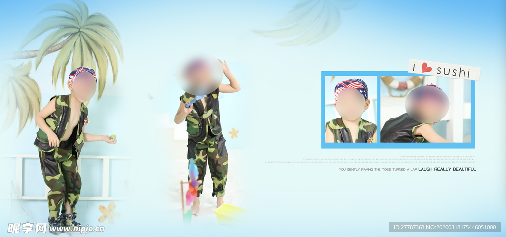 儿童摄影相册模板