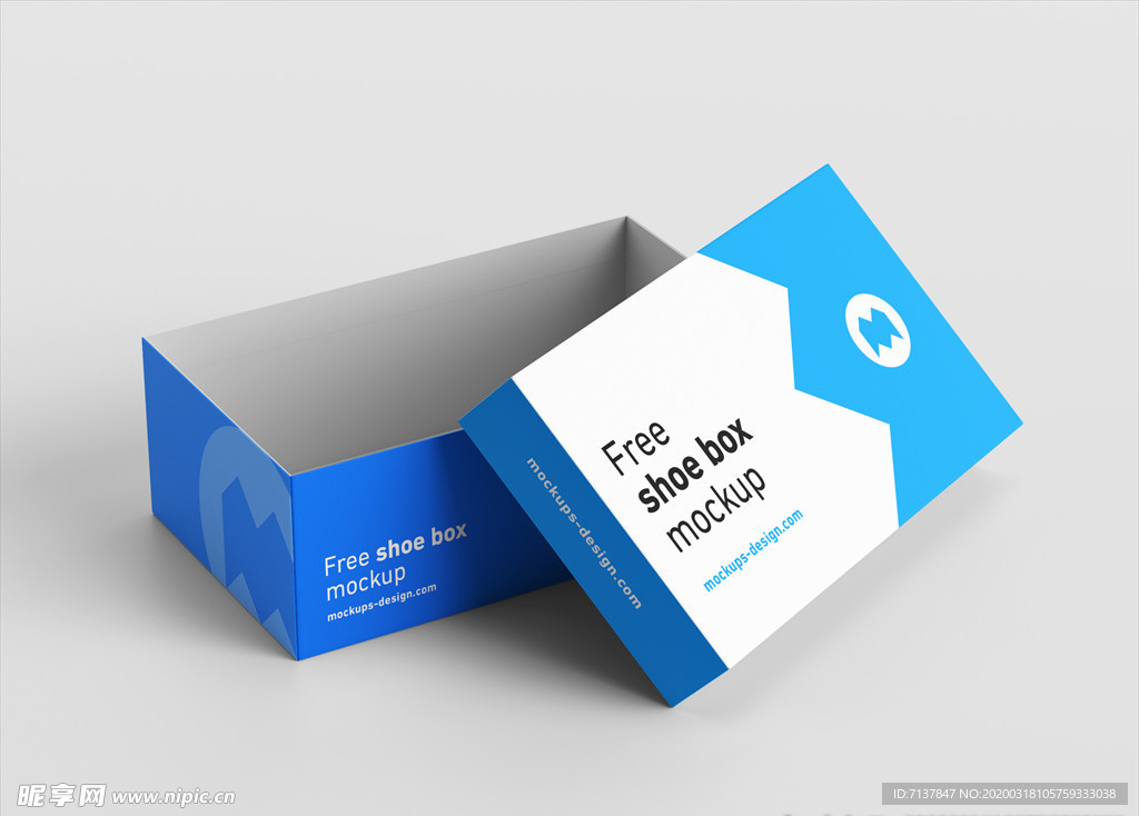 鞋盒纸盒包装盒样机
