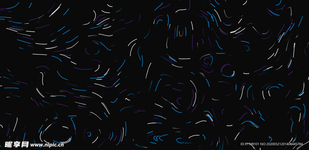 随机线条黑色背景