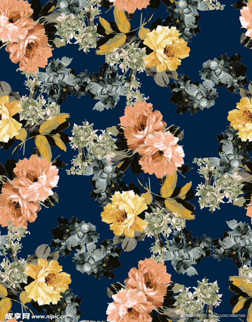 设计 花  图案  手绘花朵