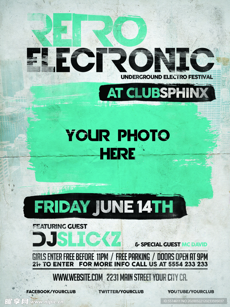 时尚创意英文海报