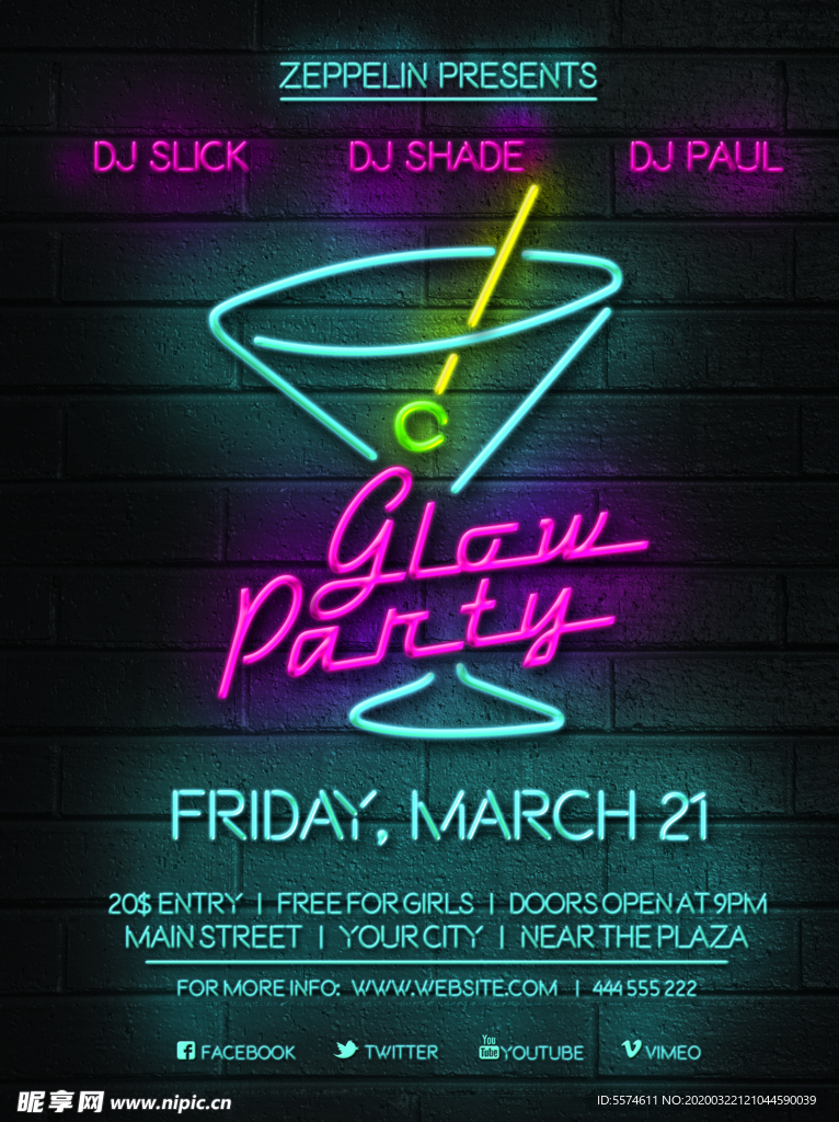 时尚创意英文海报