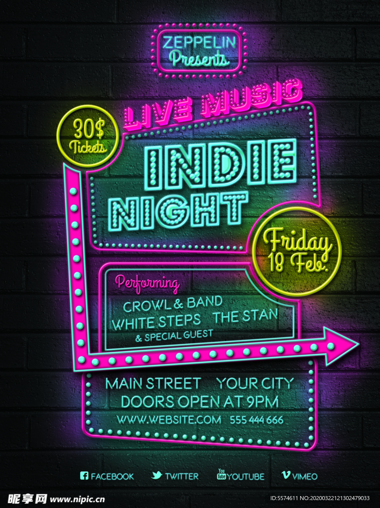 时尚创意英文海报