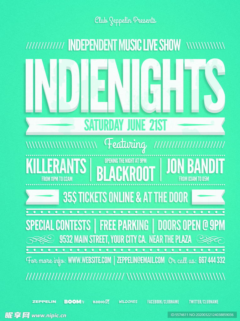 时尚创意英文海报