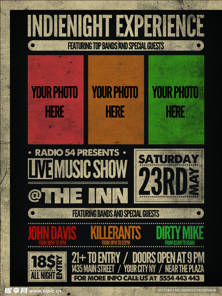 时尚创意英文海报