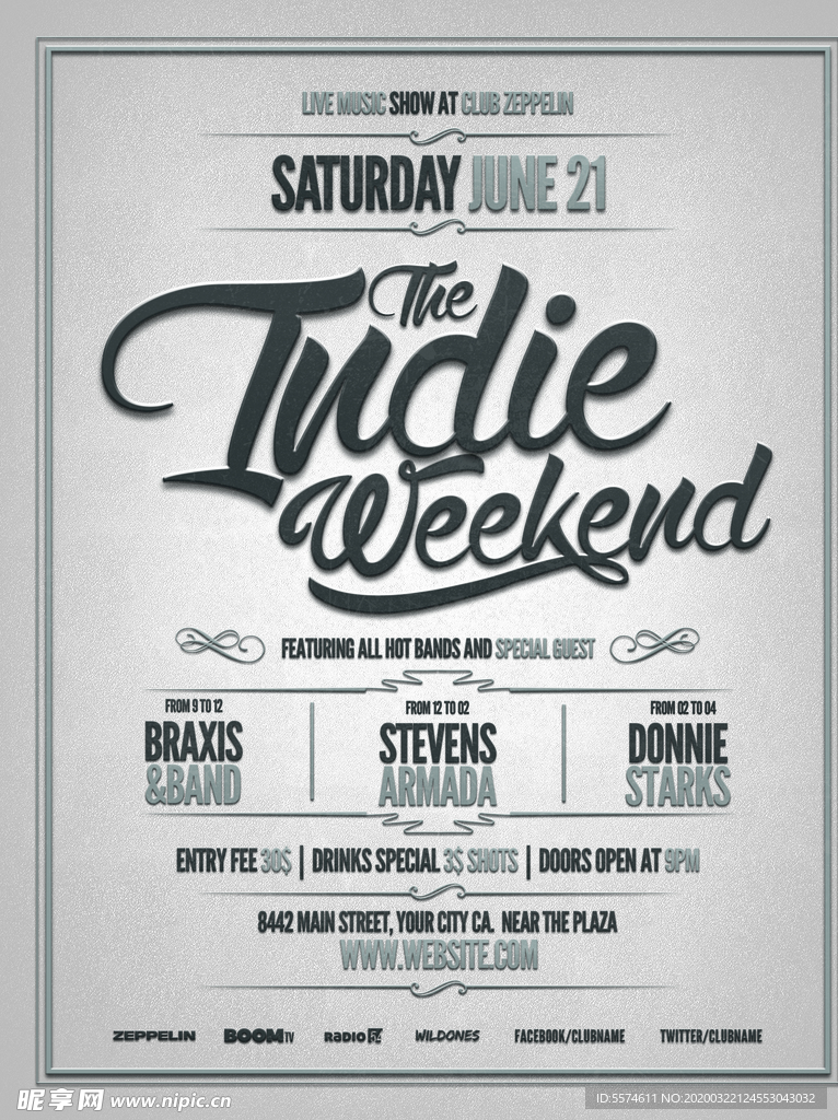 时尚创意英文海报