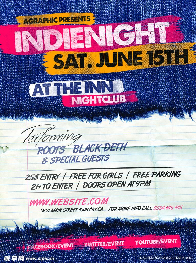 时尚创意英文海报