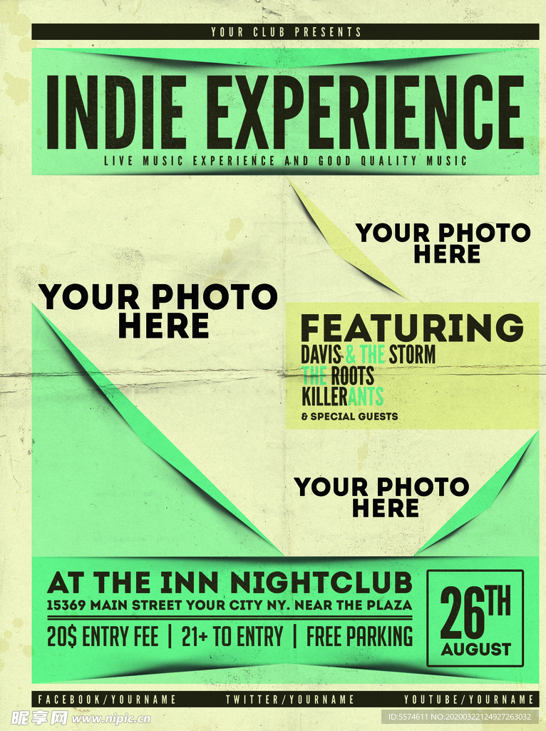 时尚创意英文海报