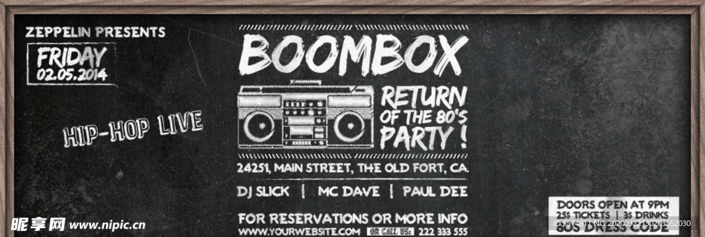 时尚创意英文海报