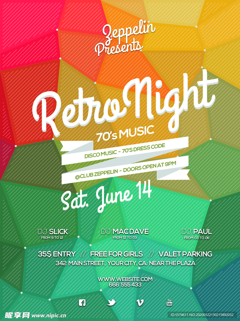 时尚创意英文海报