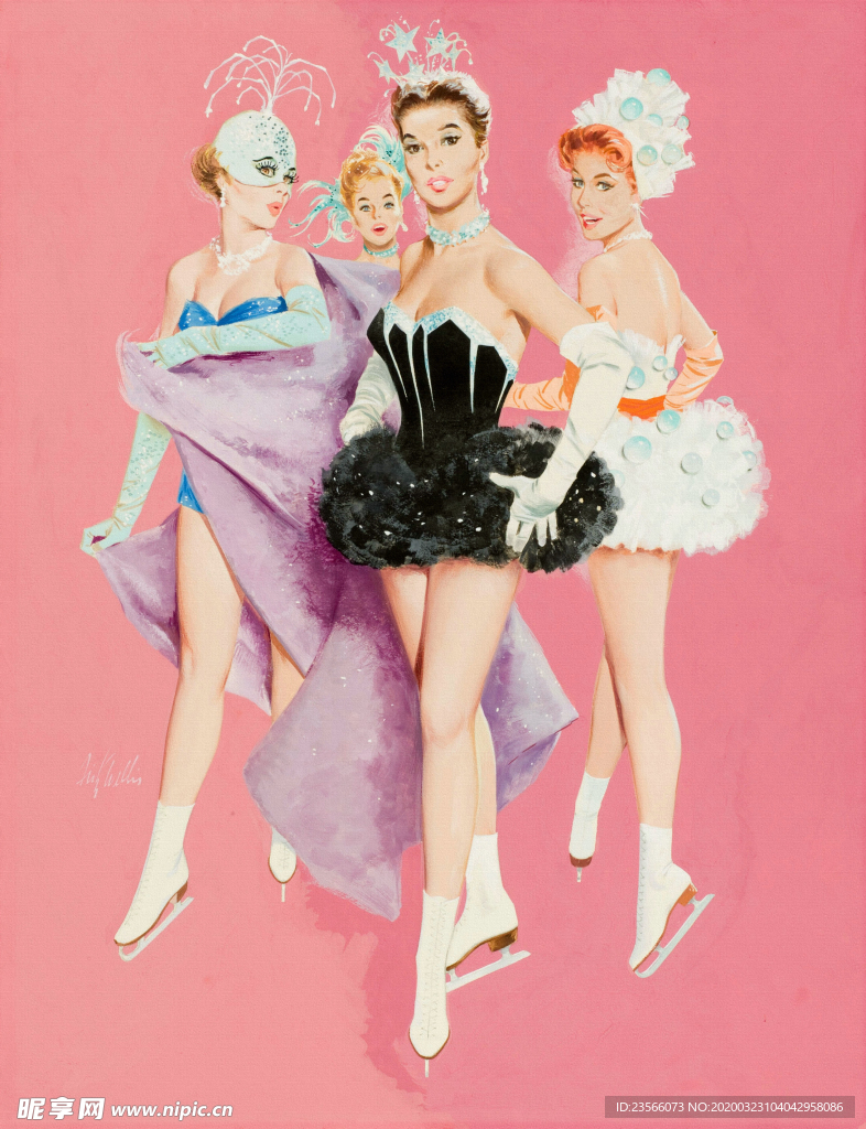 古典绘画油画美女