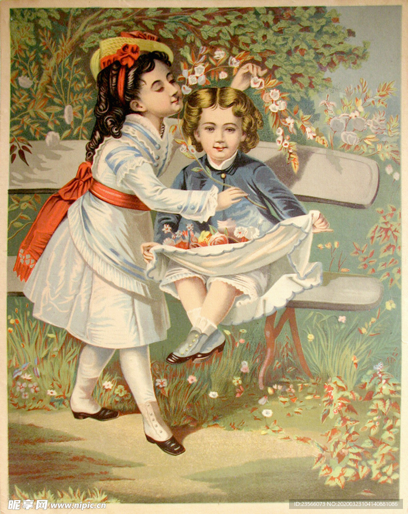 古典绘画油画美女