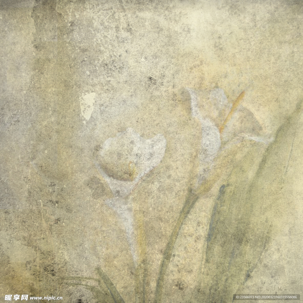 复古田园风花纹背景