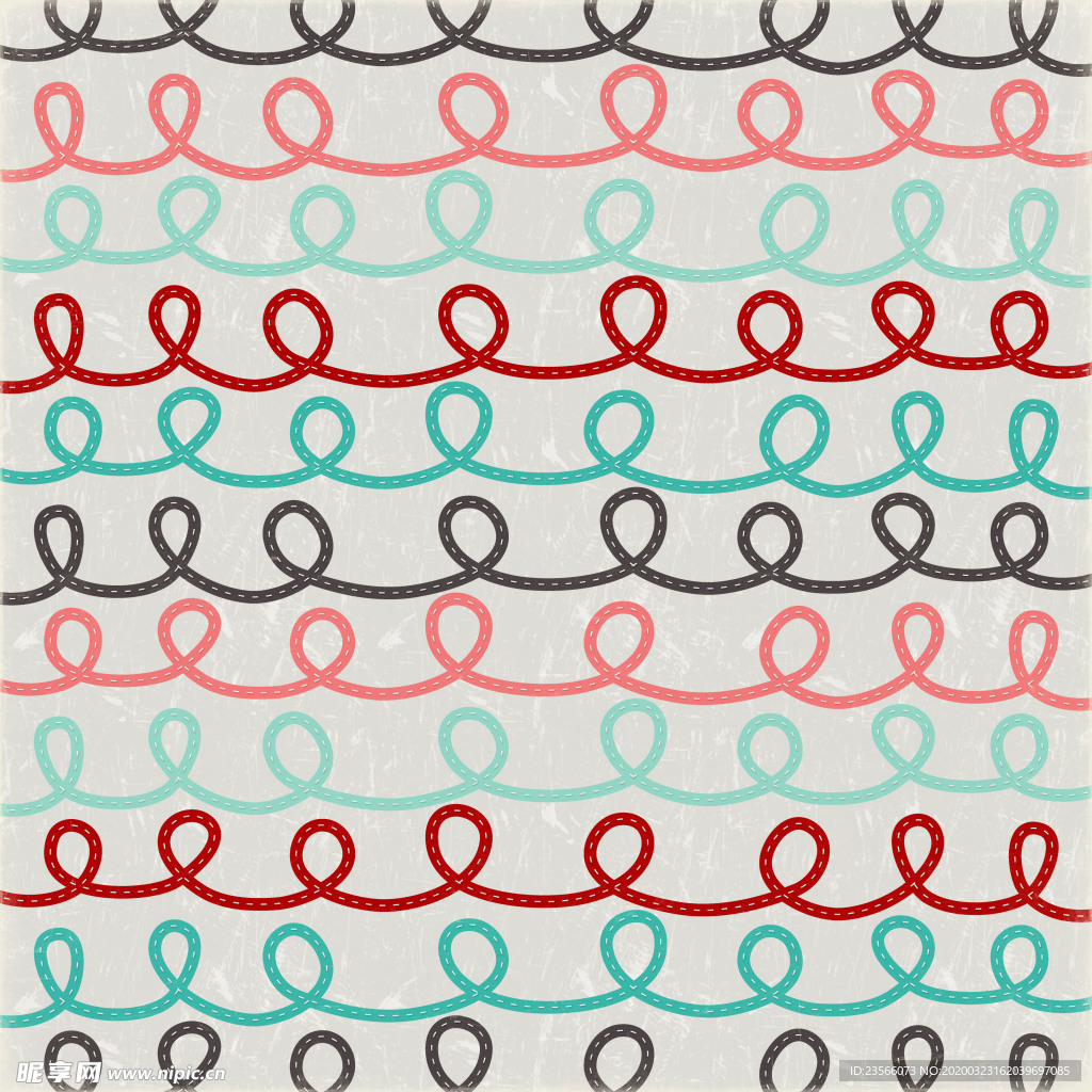 彩色无缝拼接花纹背景