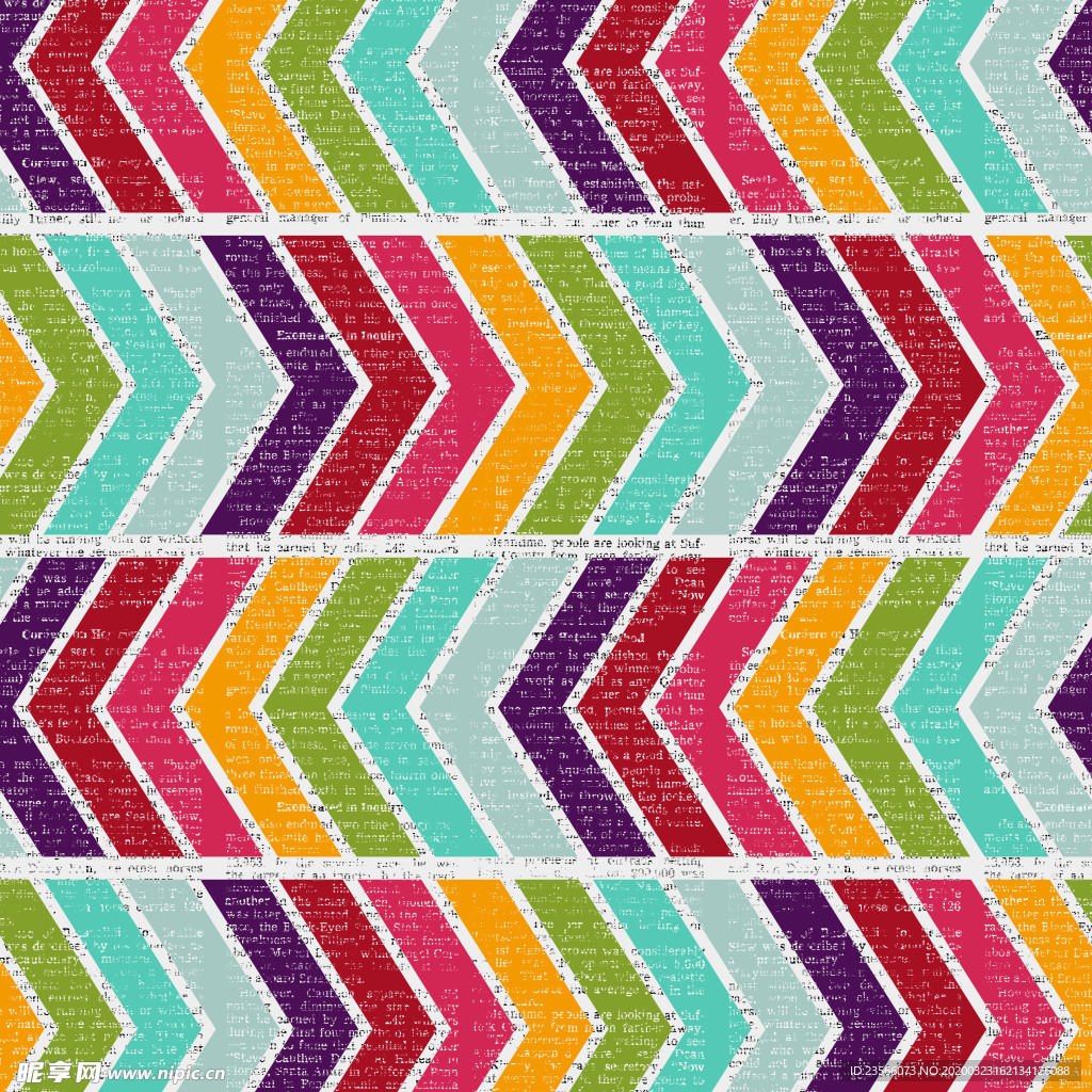 彩色无缝拼接花纹背景