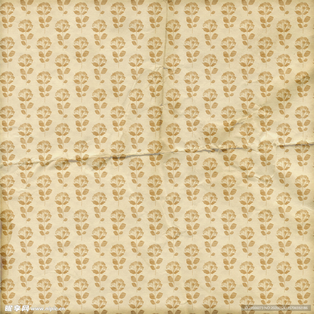 复古田园碎花图案背景