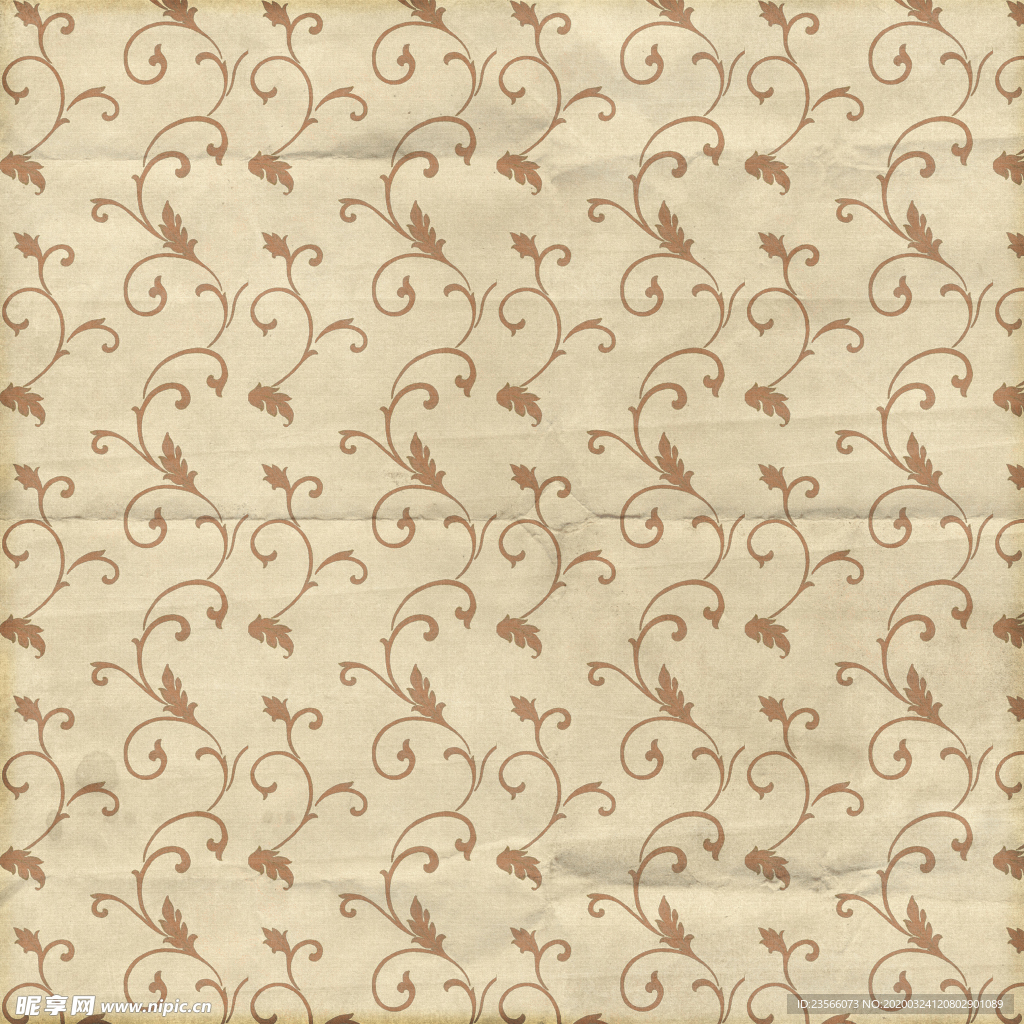 复古田园碎花图案背景