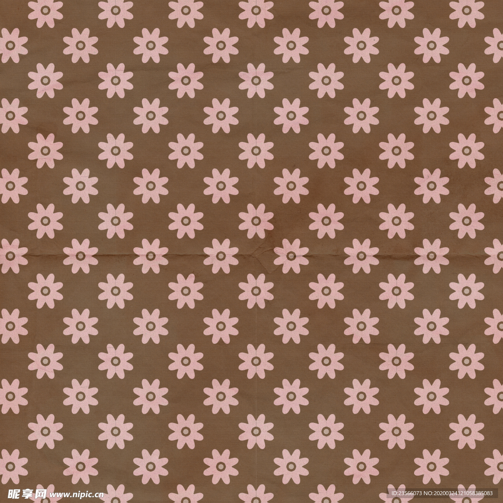 复古田园碎花图案背景