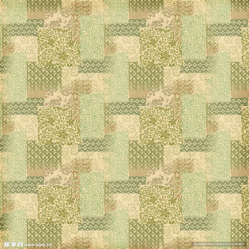 复古田园碎花图案背景