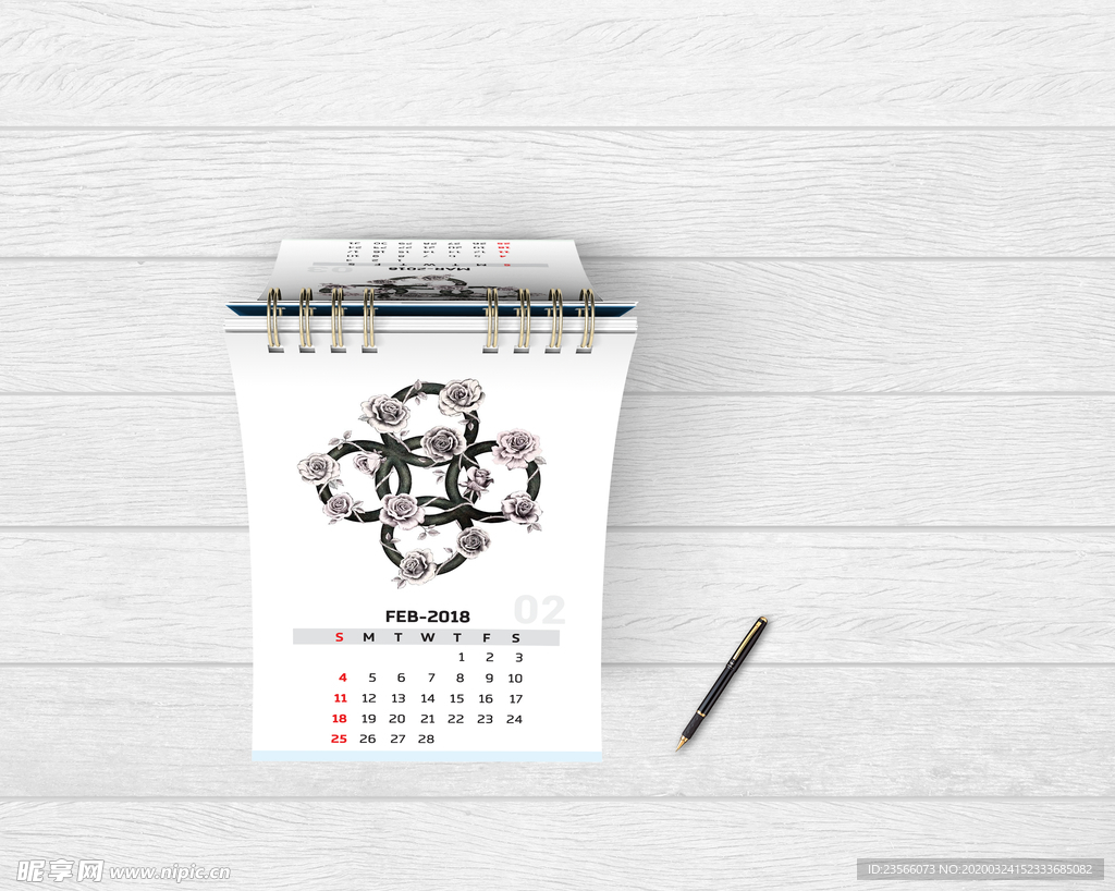 日历台历展示效果图样机