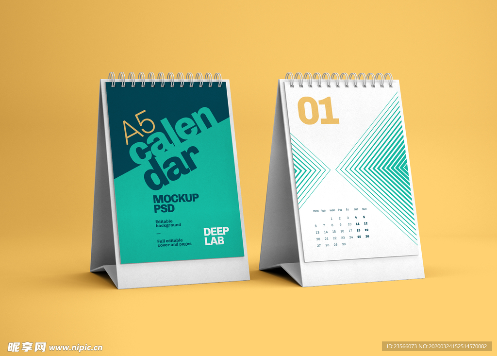 日历台历展示效果图样机