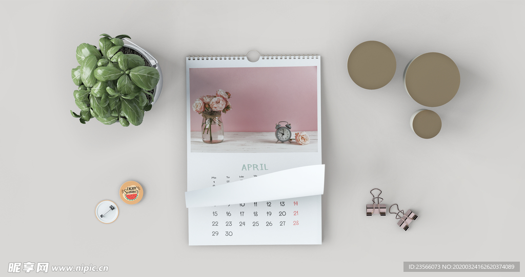 日历台历展示效果图样机