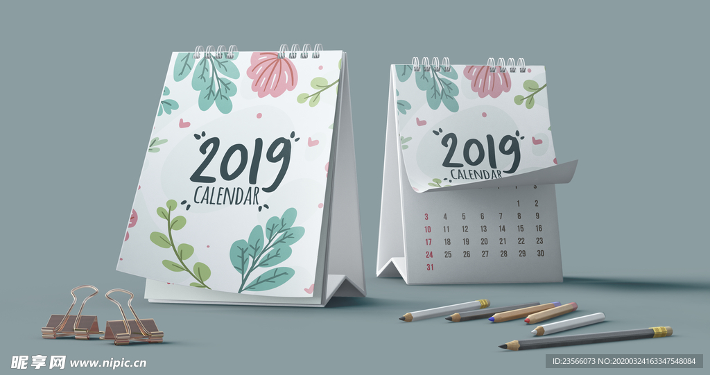 日历台历展示效果图样机