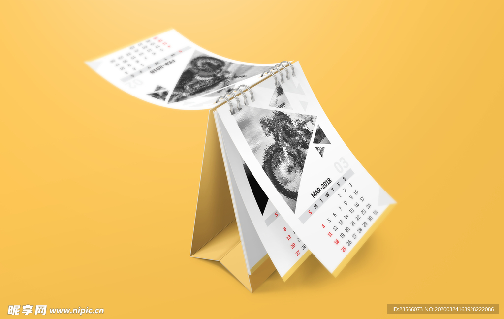 日历台历展示效果图样机