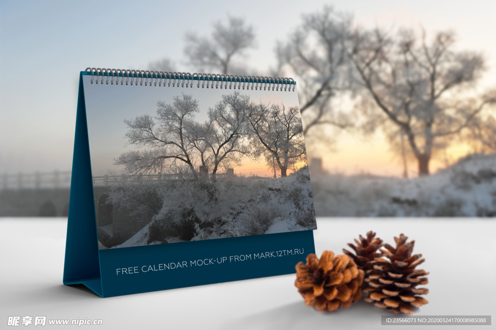 日历台历展示效果图样机