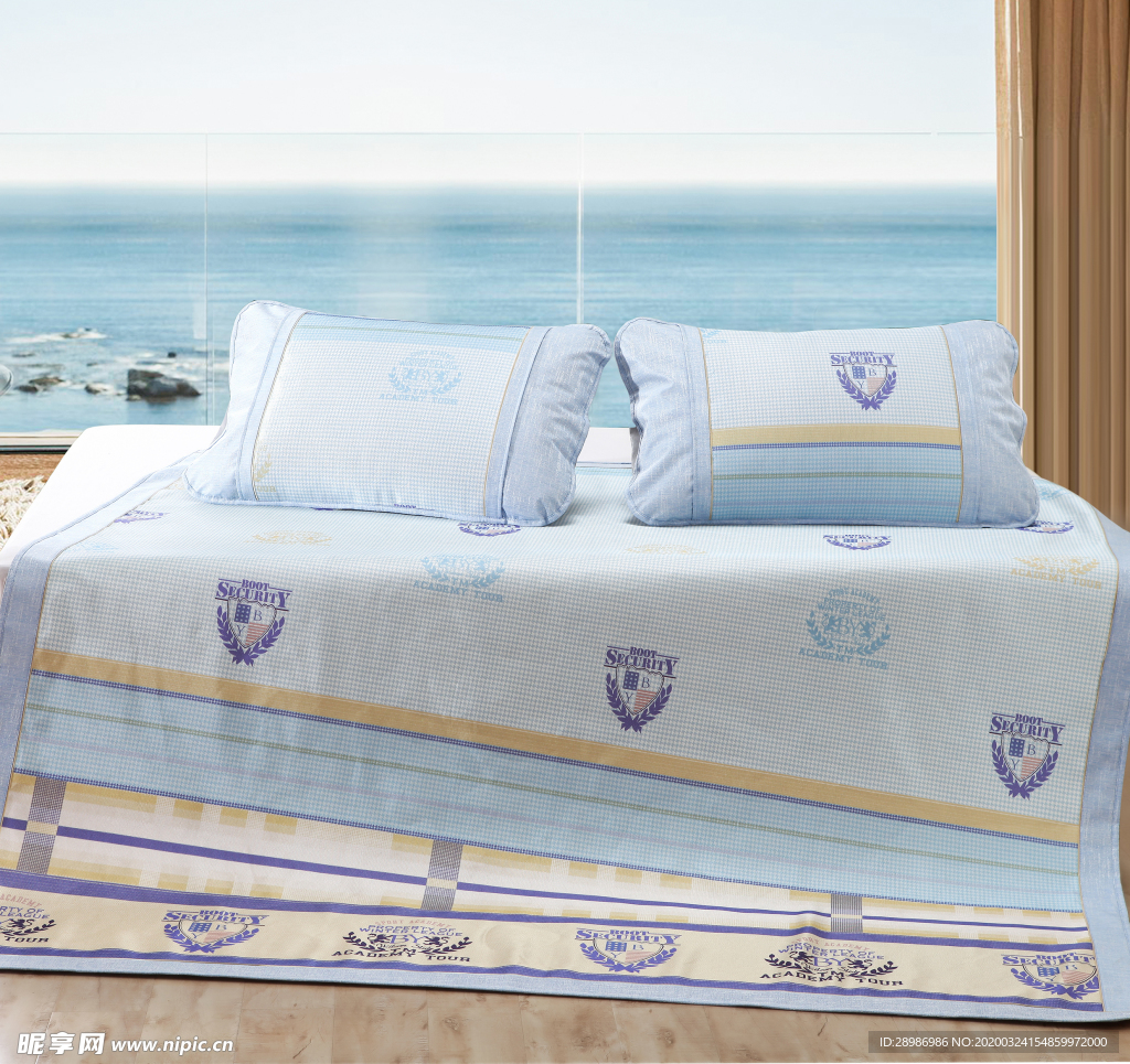 凉席 冰丝席 床 家居生活 摄