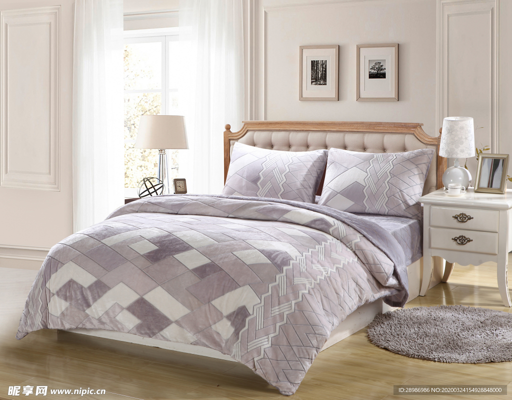 家纺 四件套 印花 被子 床单