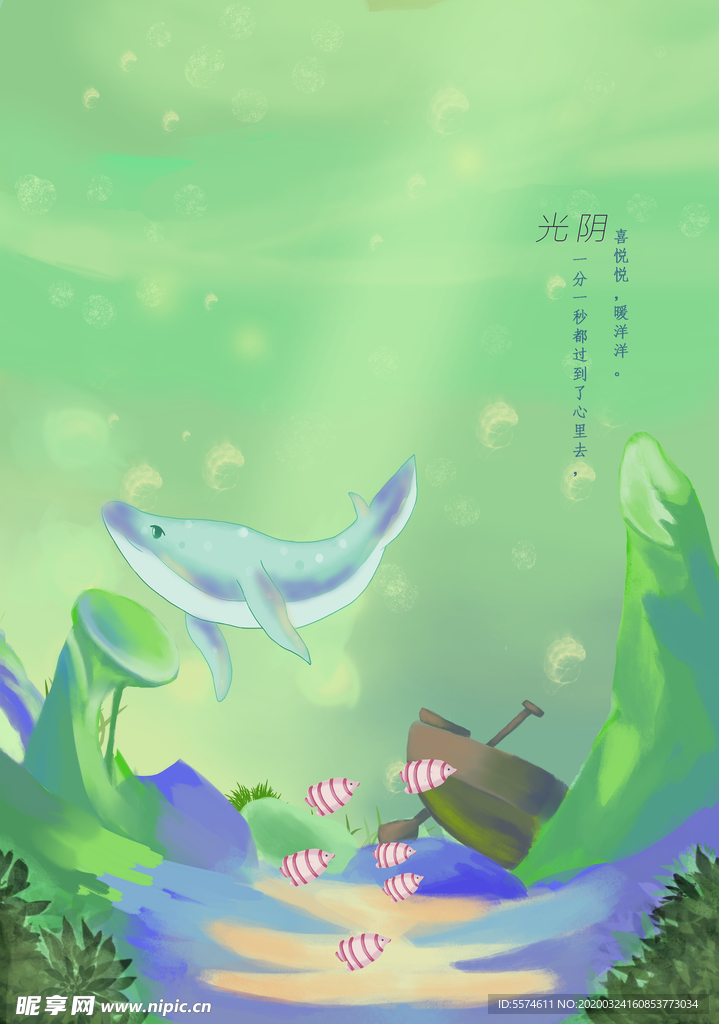 鲸鱼插画