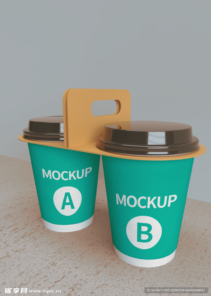 咖啡杯外带样机