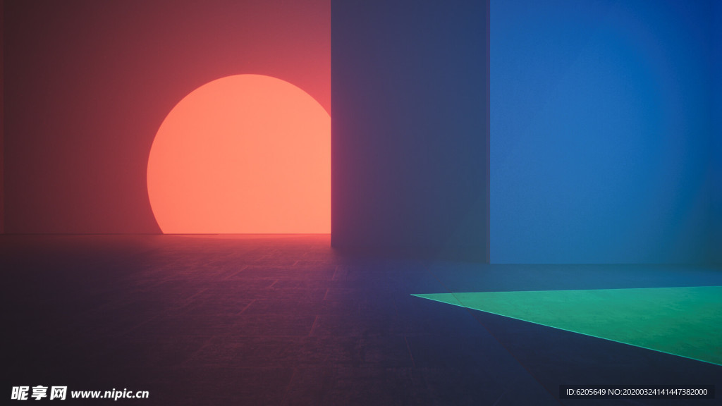 冷暖创意抽象艺术壁纸背景