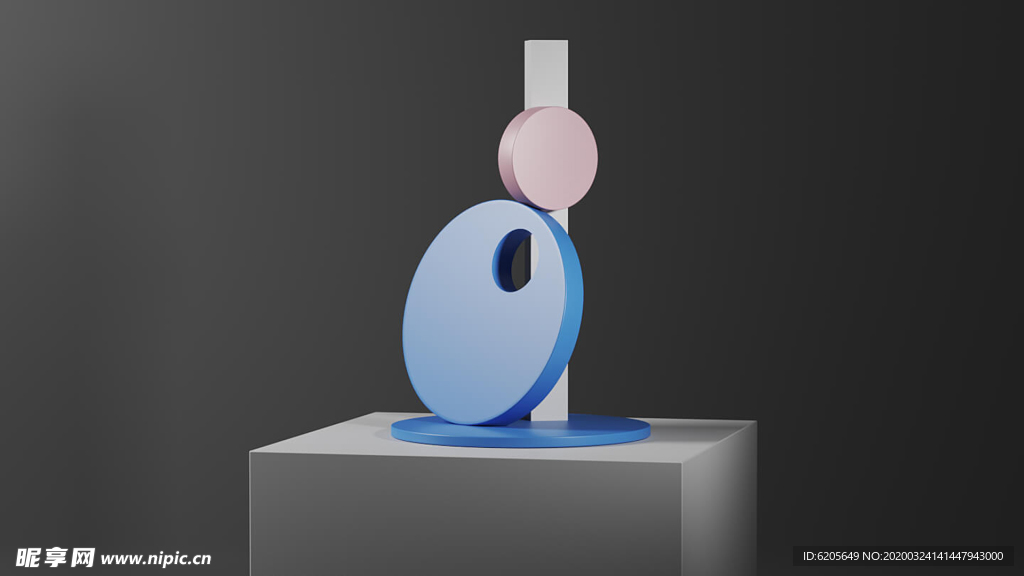 简单几何场景壁纸