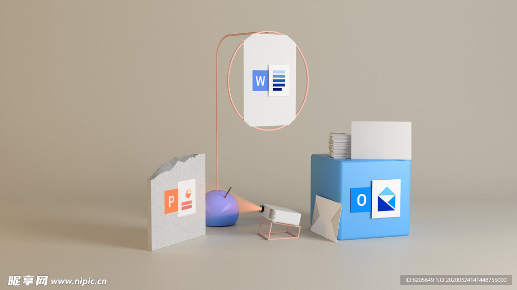 办公Office创意图形场景