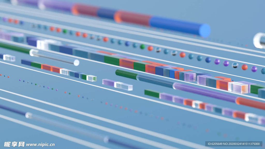 许多长方块组成的场景