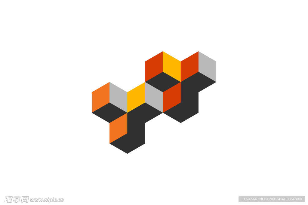 几何方块组成的壁纸