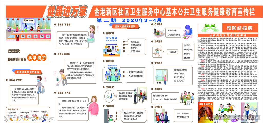 卫生服务健康教育宣传栏