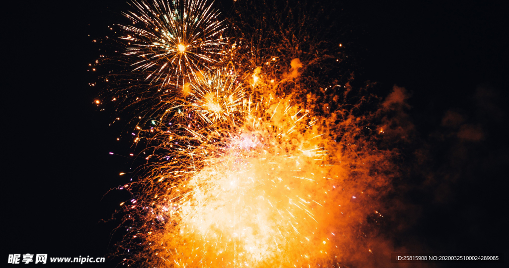 烟花爆竹光晕光圈背景